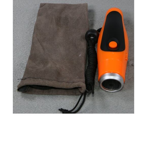 Electronic Whistle Handheld Loud Orange and Black with Lanyard Three Tone Noise - Picture 4 of 4